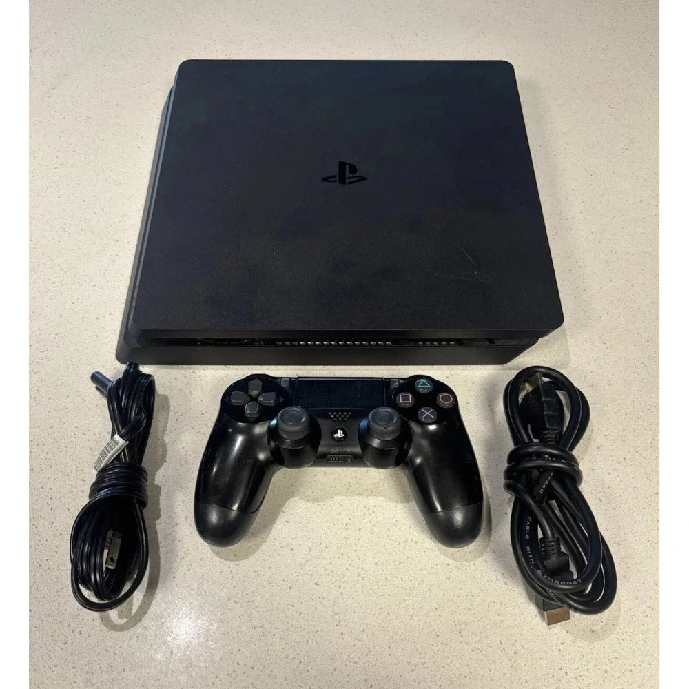 Sony PlayStation 4 PS4 Slim 500GB Console CUH-2015A w/ 1 Controller & Cords